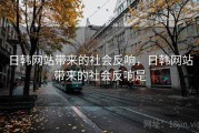 日韩网站带来的社会反响，日韩网站带来的社会反响是