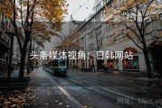 头条媒体视角：日韩网站