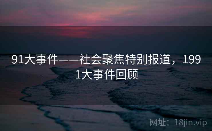 91大事件——社会聚焦特别报道，1991大事件回顾