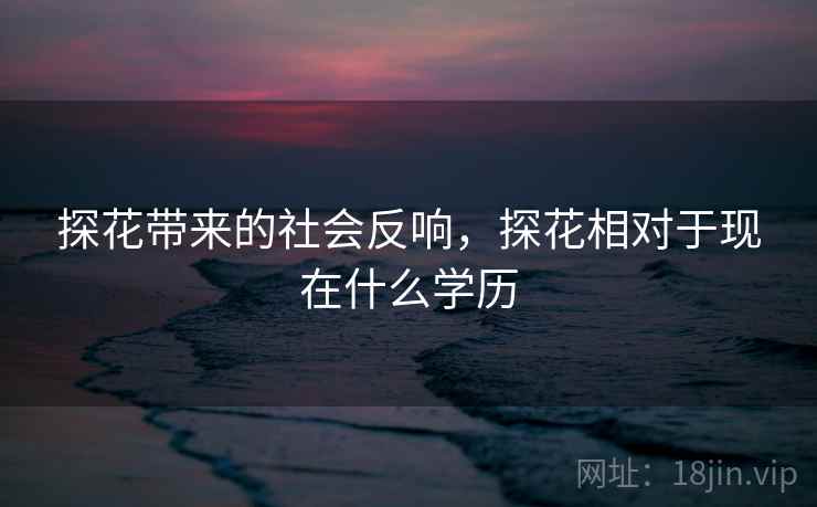 探花带来的社会反响，探花相对于现在什么学历
